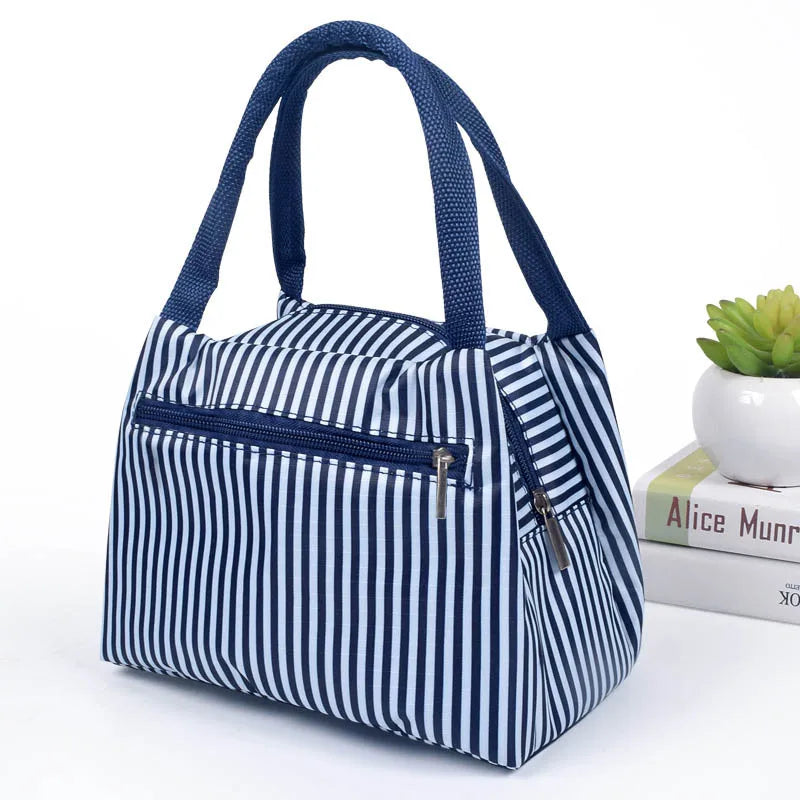 Flamingo Picknick Lunch Tasche – Tragbare Isolierte Kühltasche für Damen | Wasserdichte Thermo Lunchbox mit Reißverschluss für Strand, Schule & Reisen Kaufschwan®