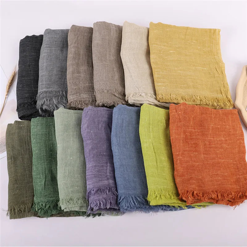 Herbst Baumwolle Pashmina Schal | Damen Winter Wärmeschal | Weiches Umschlagtuch, Stola & Foulard Kaufschwan®