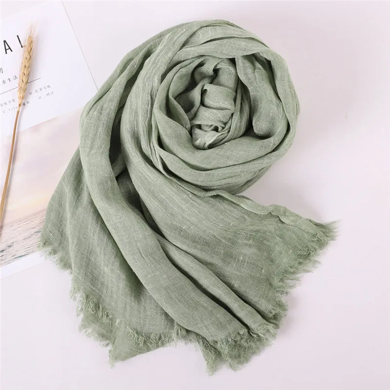 Herbst Baumwolle Pashmina Schal | Damen Winter Wärmeschal | Weiches Umschlagtuch, Stola & Foulard