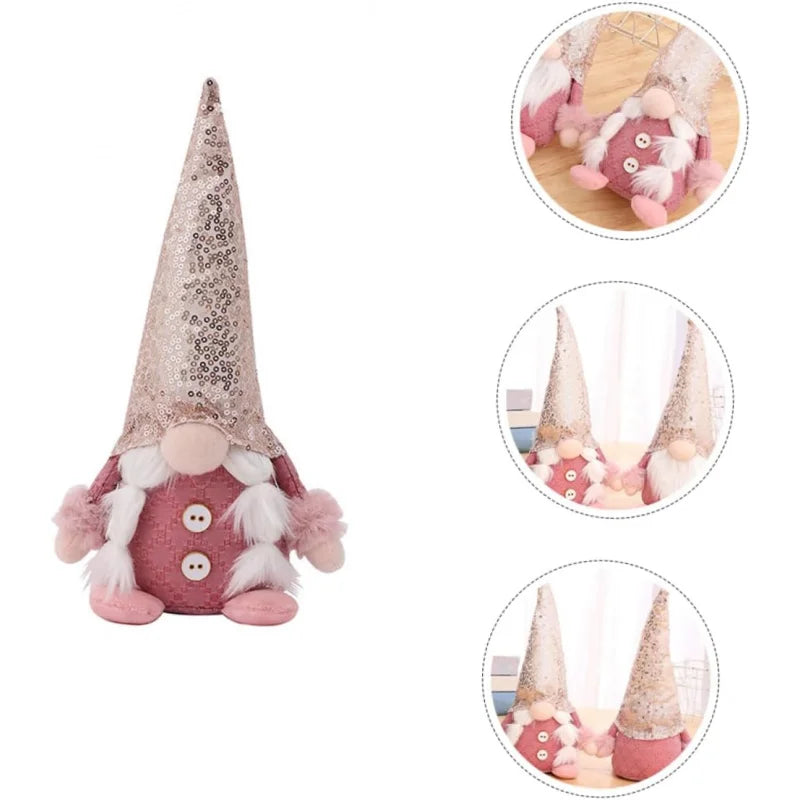 Weihnachten Wichtel – Glitzernde Plüschfigur | Einzigartige Weihnachtsdeko für Festliche Atmosphäre