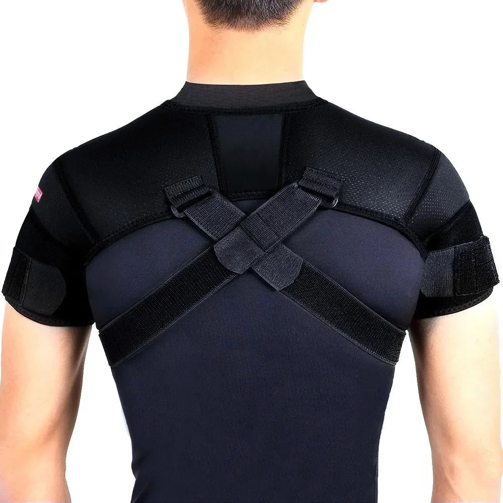 Verstellbare Cross-Schulterstützgurte | Schulterbandage für Rücken- & Schulterstabilität | Polyesterfaser, nur Handwäsche Kaufschwan®