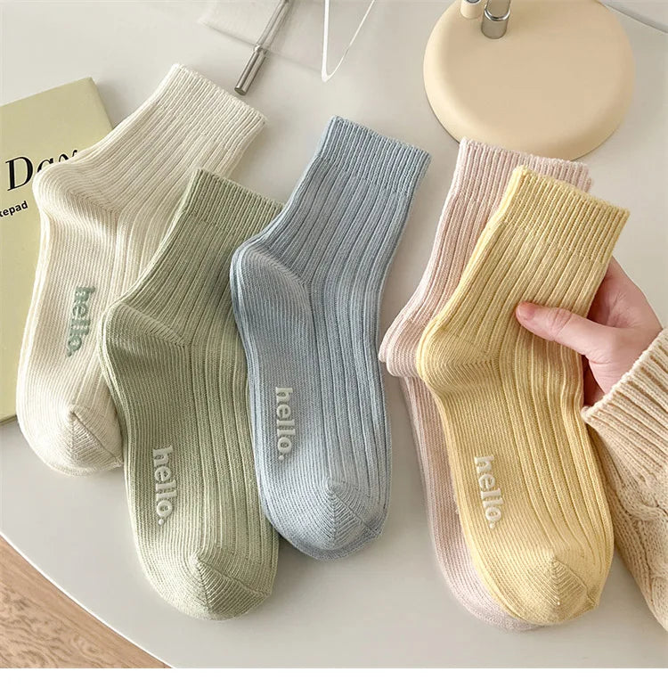 Süße Damensocken | Mode Frühling/Sommer | Weich, Atmungsaktiv, Schweißabsorbierend Bunte Socken Kaufschwan®