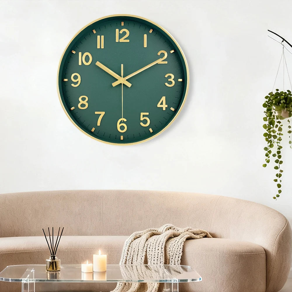 3D Zahlen Quarz Wanduhr – Leise Moderne Deko Uhr Kaufschwan®