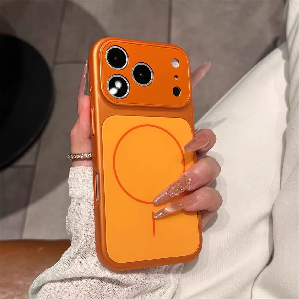 Elegante Matte Weinrote MagSafe-Hülle für iPhone 18 Pro & iPhone 18 Pro Max – Magnetische Stoßfeste Schutzhülle mit Kameraschutz Kaufschwan®