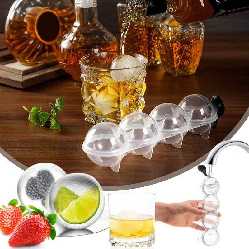 Runde Eiswürfelform – Große Eiskugeln für Whiskey & Cocktails Kaufschwan®