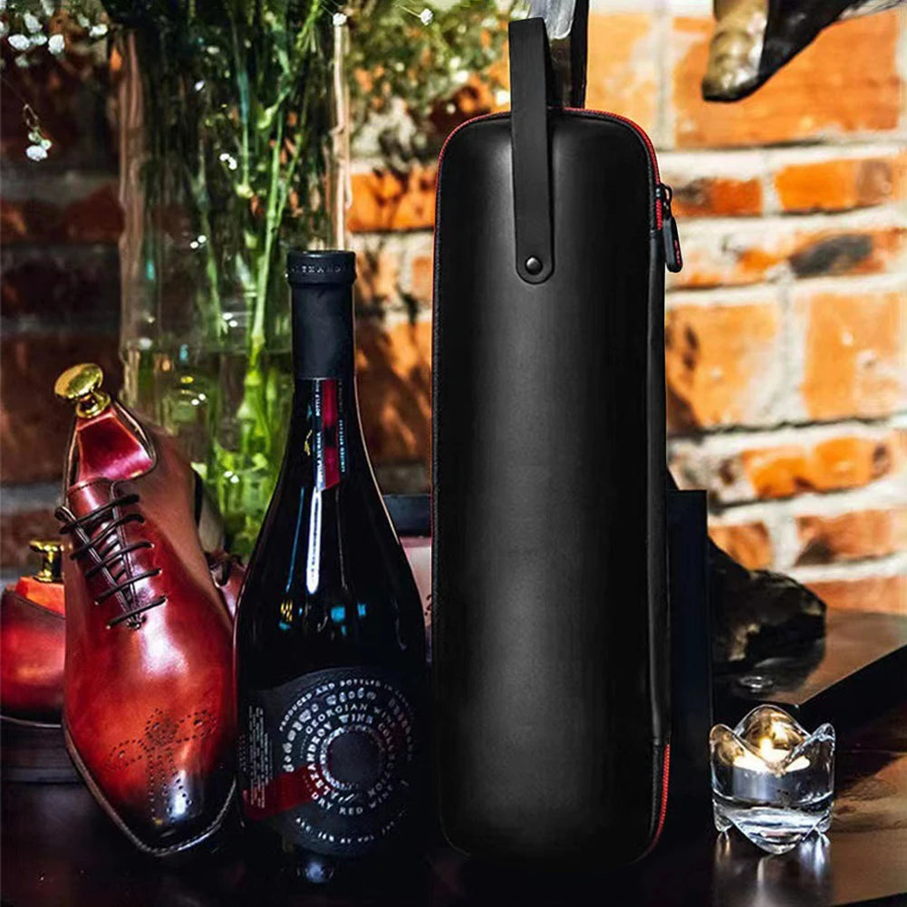 Transporttasche für Weinflaschen – Stoßfeste Wein Geschenkbox | Wasserdichte Isolierte Weinaufbewahrung mit Handgriff für Reisen & Partys Kaufschwan®
