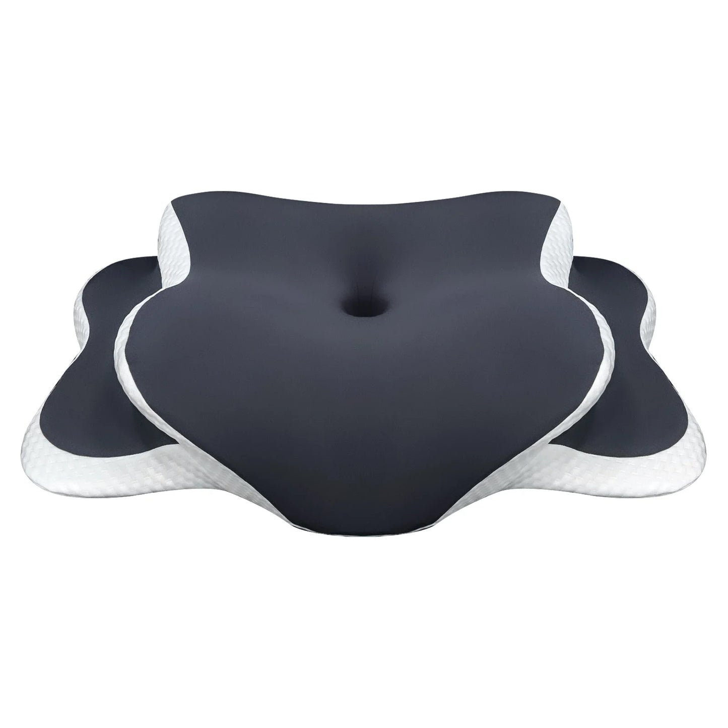 Memory Foam Nackenkissen – Ergonomisches Orthopädisches Konturkissen für Nackenstütze & Schmerzlinderung | Für Seiten-, Rücken- & Bauchschläfer Kaufschwan® Grau