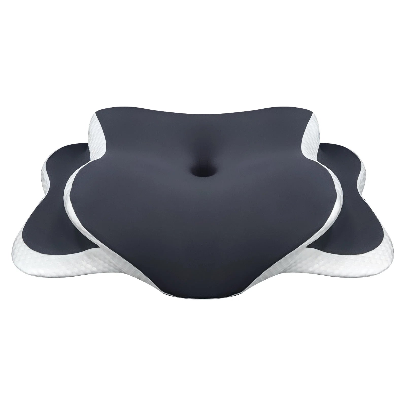 Memory Foam Nackenkissen – Ergonomisches Orthopädisches Konturkissen für Nackenstütze & Schmerzlinderung | Für Seiten-, Rücken- & Bauchschläfer Kaufschwan® Grau