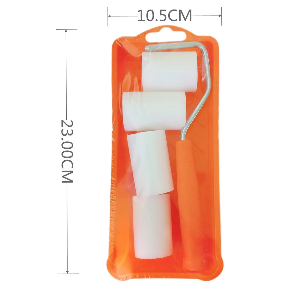 Kleines Farbroller Set – Hochdichter Schaumstoff Roller mit Farbwanne und Einsatz Kaufschwan®