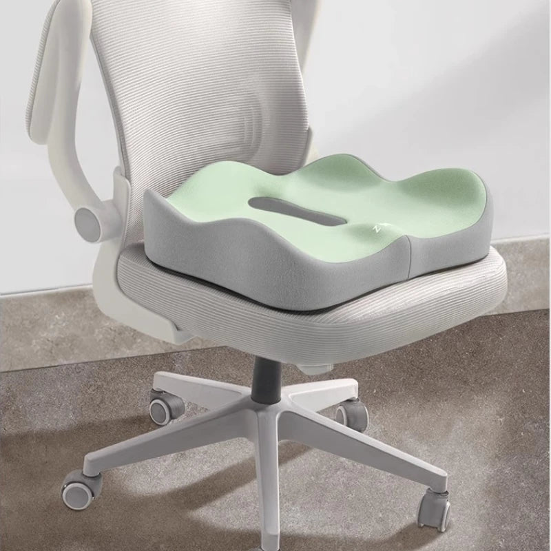 Memory Foam Sitzkissen | 3D Ergonomische Unterstützung | Waschbarer Bezug für Auto & Büro Kaufschwan®