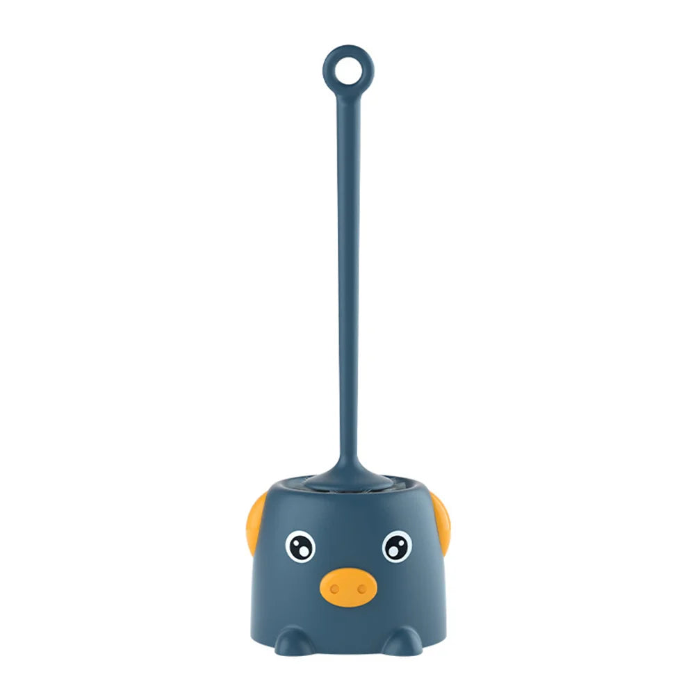 Toilettenbürste im Schweinchen-Design – Weiche Borsten, Auslaufsicherer Halter, Schnell Trocknend, WC-Reinigungsbürste Kaufschwan® Grün