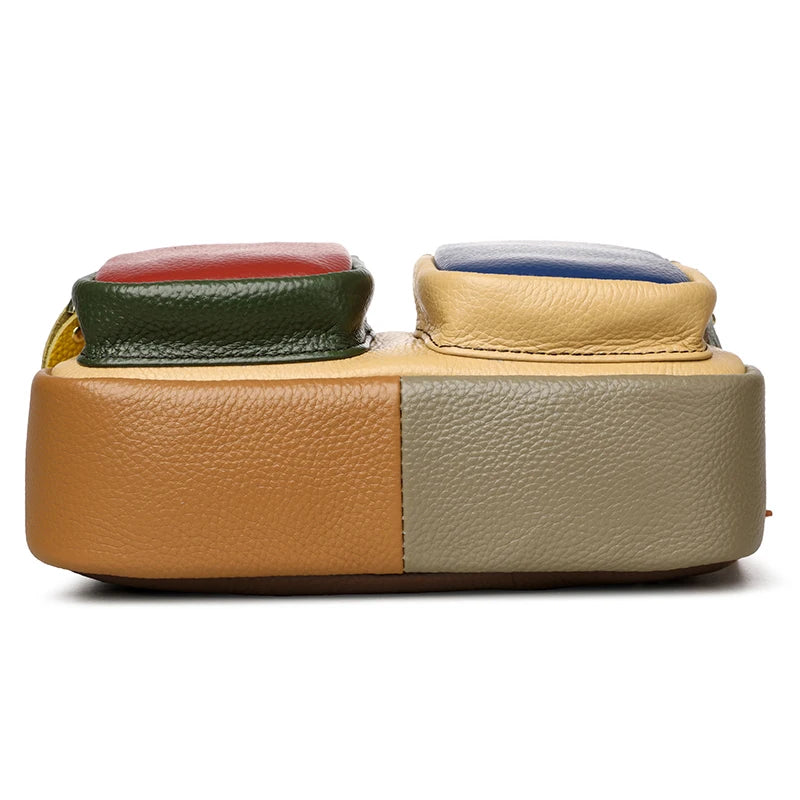 Hochwertige Leder Messenger Bag – Luxus Damen Schulter Handtasche mit Mehreren Fächern & Modische Geldbörse Kaufschwan®