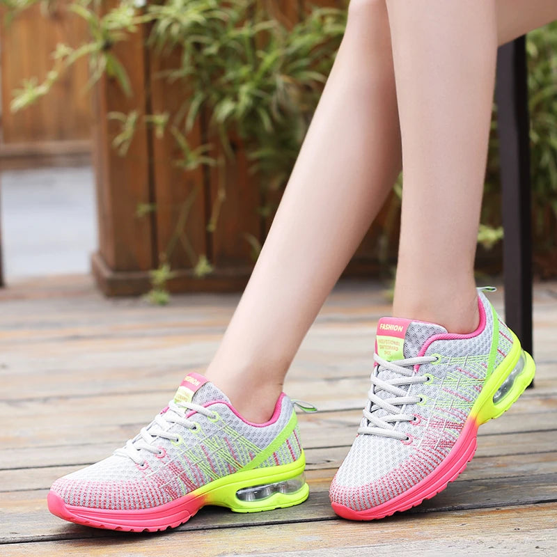 Damen Sportschuhe – Outdoor Laufschuhe | Hochwertige Atmungsaktive Sneaker mit Rutschfester Sohle für Alltag & Training Kaufschwan®