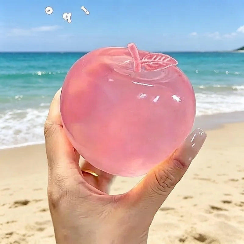 Grüner Apfel-Squishy – Weiches Transparentes Slow-Rising Sensorik- & Fidget-Knautschspielzeug für Entspannung, Stressabbau & Schreibtisch Kaufschwan®