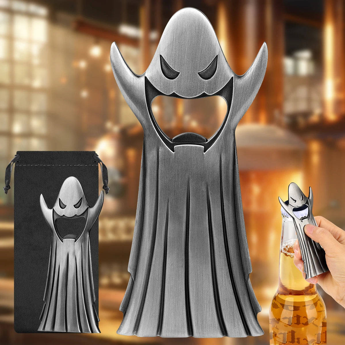 Geist Flaschenöffner – Halloween Metall Bar Werkzeug Geschenk Kaufschwan®