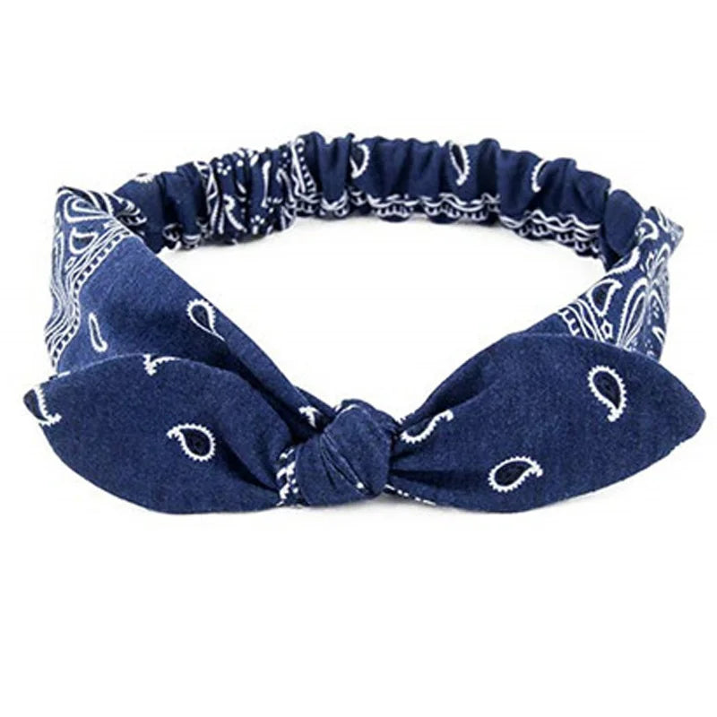 Bandana Haarreif mit Schleife – Geknotetes Turban-Haarreif für Damen & Mädchen