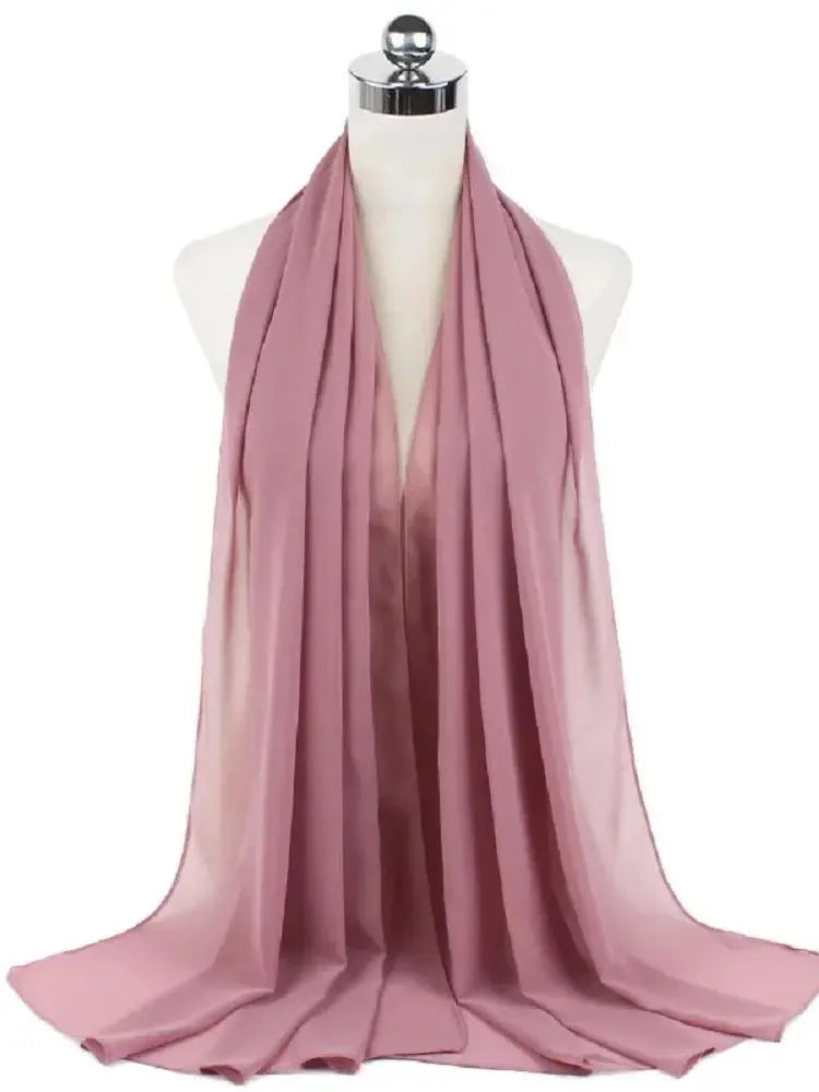 Damen Hijab aus Chiffon – Sofort Tragbares Kopftuch | Einfarbiger Instant Hijab Schal, Arabischer Wrap & Islamischer Schal