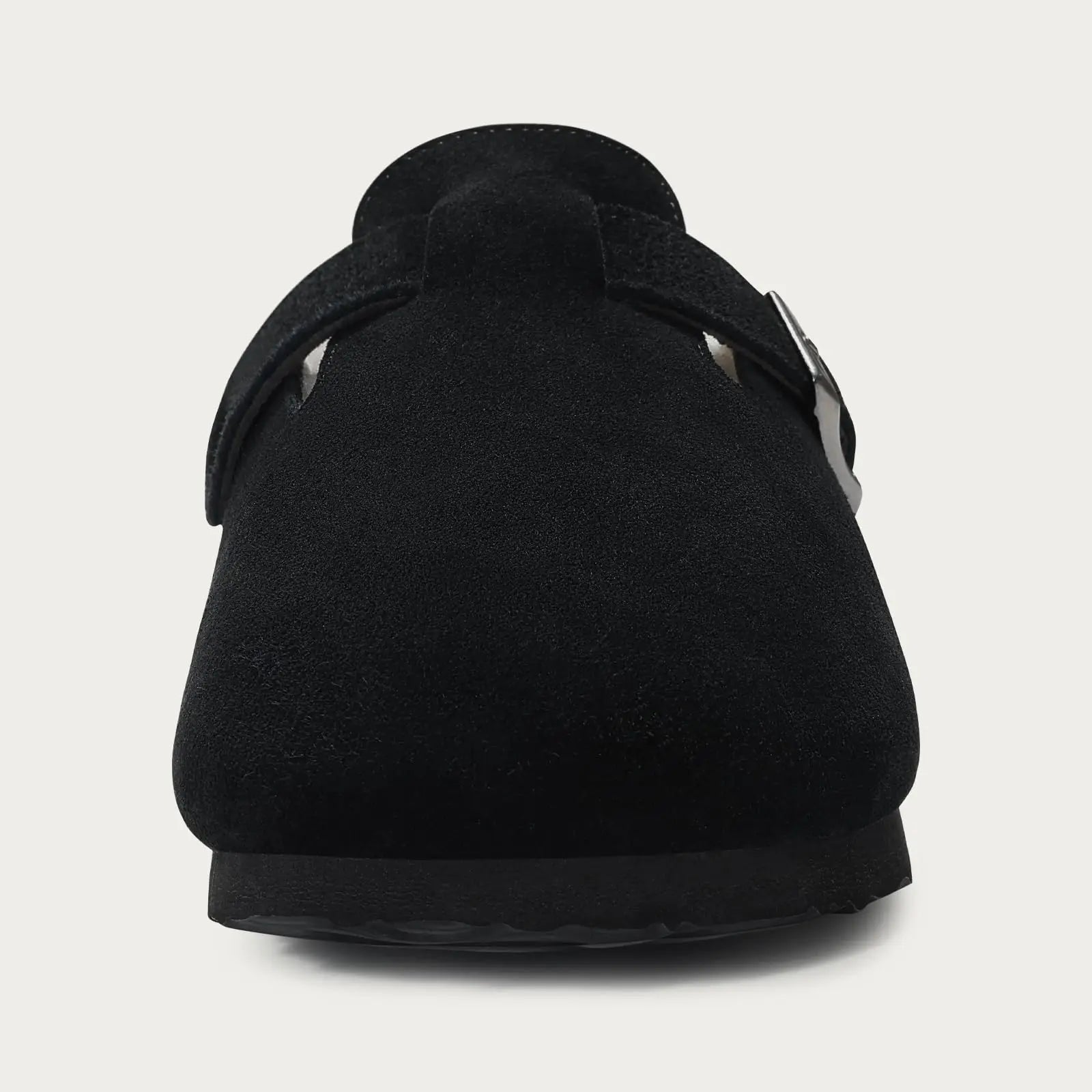 Klassische Winter-Pantoffeln | Unisex Fell-Suede Clogs | Kuschelige Hausschuhe mit Verstellbarer Schnalle & Kork-Fußbett Kaufschwan®