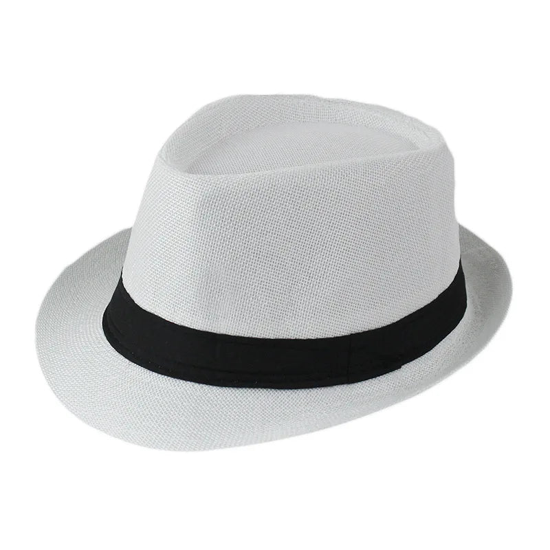 Klassischer Hut – Cowboy-Stil Sonnenhut für Herren, Damen & Kinder, Britischer Klassiker Kaufschwan® Schwarz-Weiß