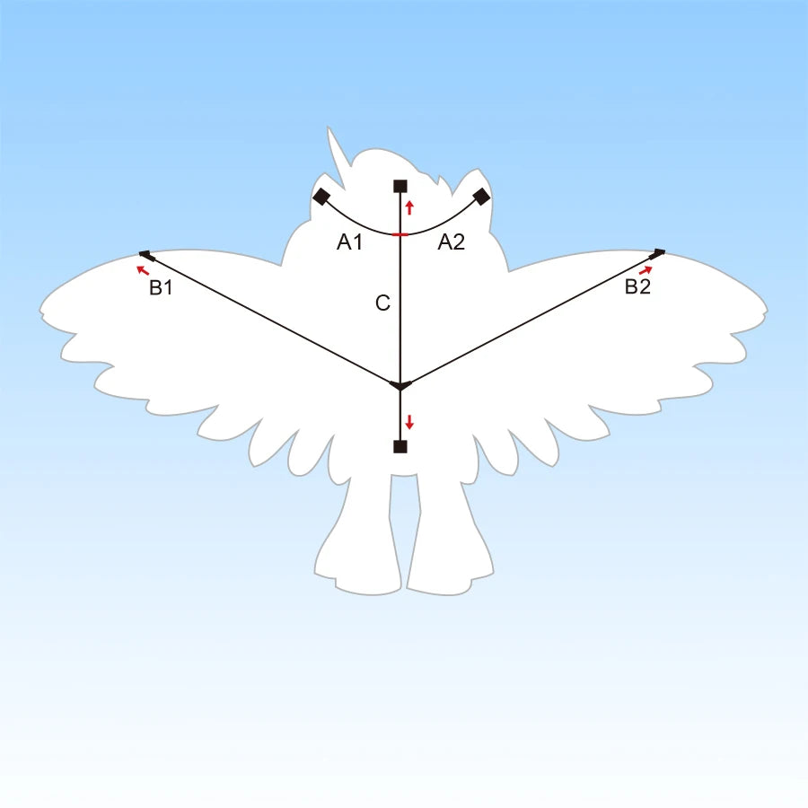 1,4M Bunter Fohlendrachen – Niedlicher Flugdrachen mit Farbenfrohen Flügeln und Besonderer Form für Kinder und Anfänger Kaufschwan®