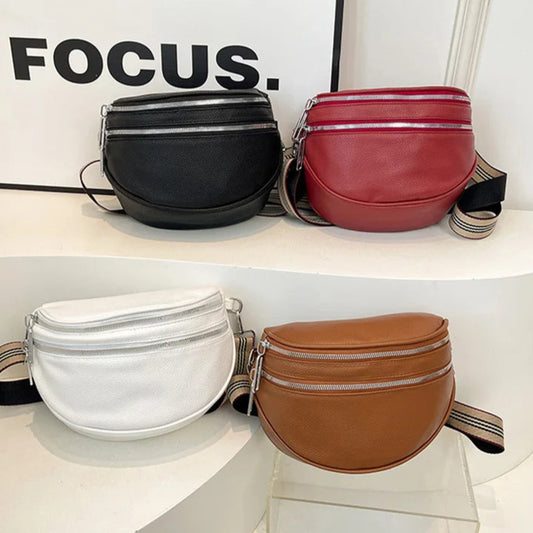Damen Crossbody Tasche – Leichte PU Leder Handtasche mit Litchi-Struktur & Besticktem Verstellbarem Schulterriemen Kaufschwan®