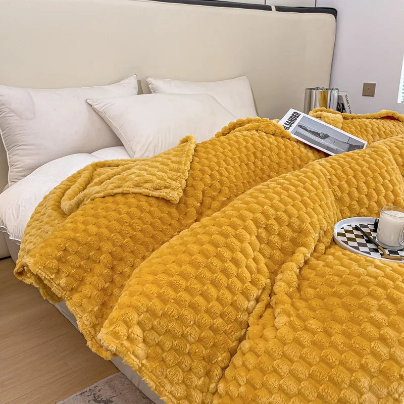 Kariert Weiche Warme Flauschige Samtdecke – Gemütlicher Sofaüberwurf & Bettdecke für Erwachsene, Kinder & Haustiere Kaufschwan®