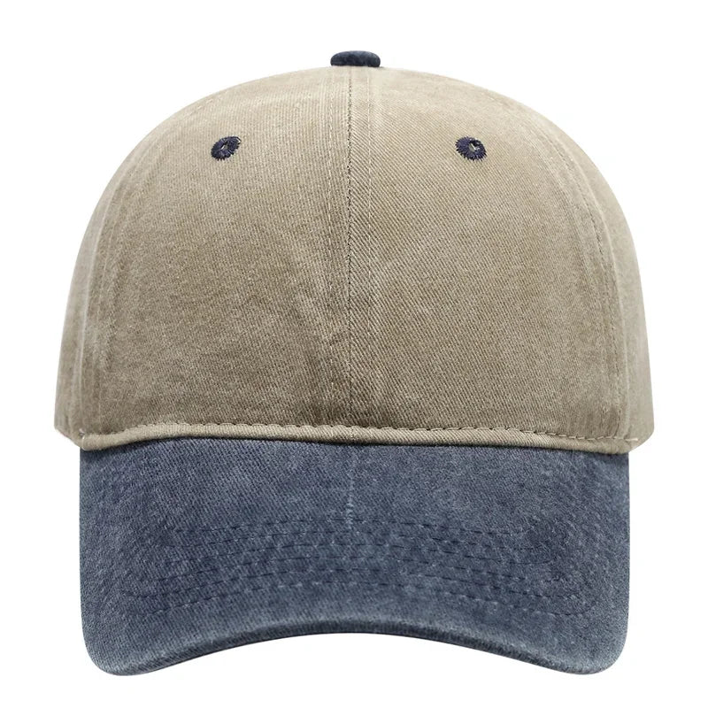 Vintage Washed Baseballkappe | Herren & Damen Farblich Abgestimmte Sonnenkappe | Lässige Snapback Hip Hop Kappe für Frühling & Sommer Kaufschwan®