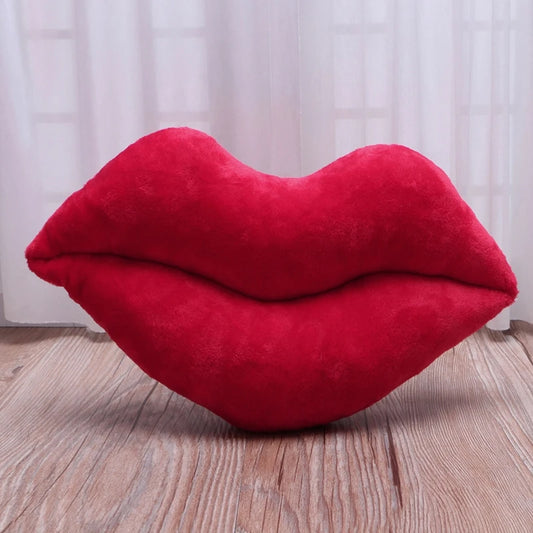 Großes Rotes Lippen Plüschkissen | Weiches Kuscheltier für Sofa, Auto, Schlafzimmer & Valentinstagsgeschenk Kaufschwan®