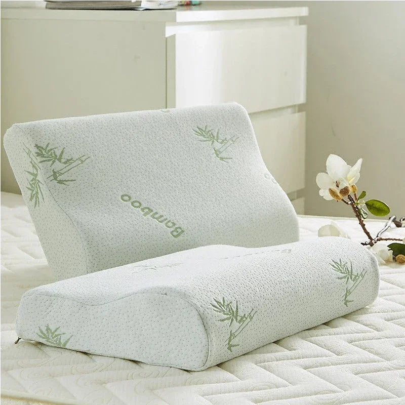Bambusfaser Memory Foam Kissen 50×30cm – Orthopädisches Nackenkissen zur Schmerzlinderung & Für Gesunden Schlaf Kaufschwan®