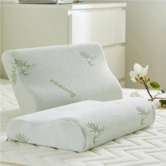 Bambusfaser Memory Foam Kissen 50×30cm – Orthopädisches Nackenkissen zur Schmerzlinderung & Für Gesunden Schlaf Kaufschwan®