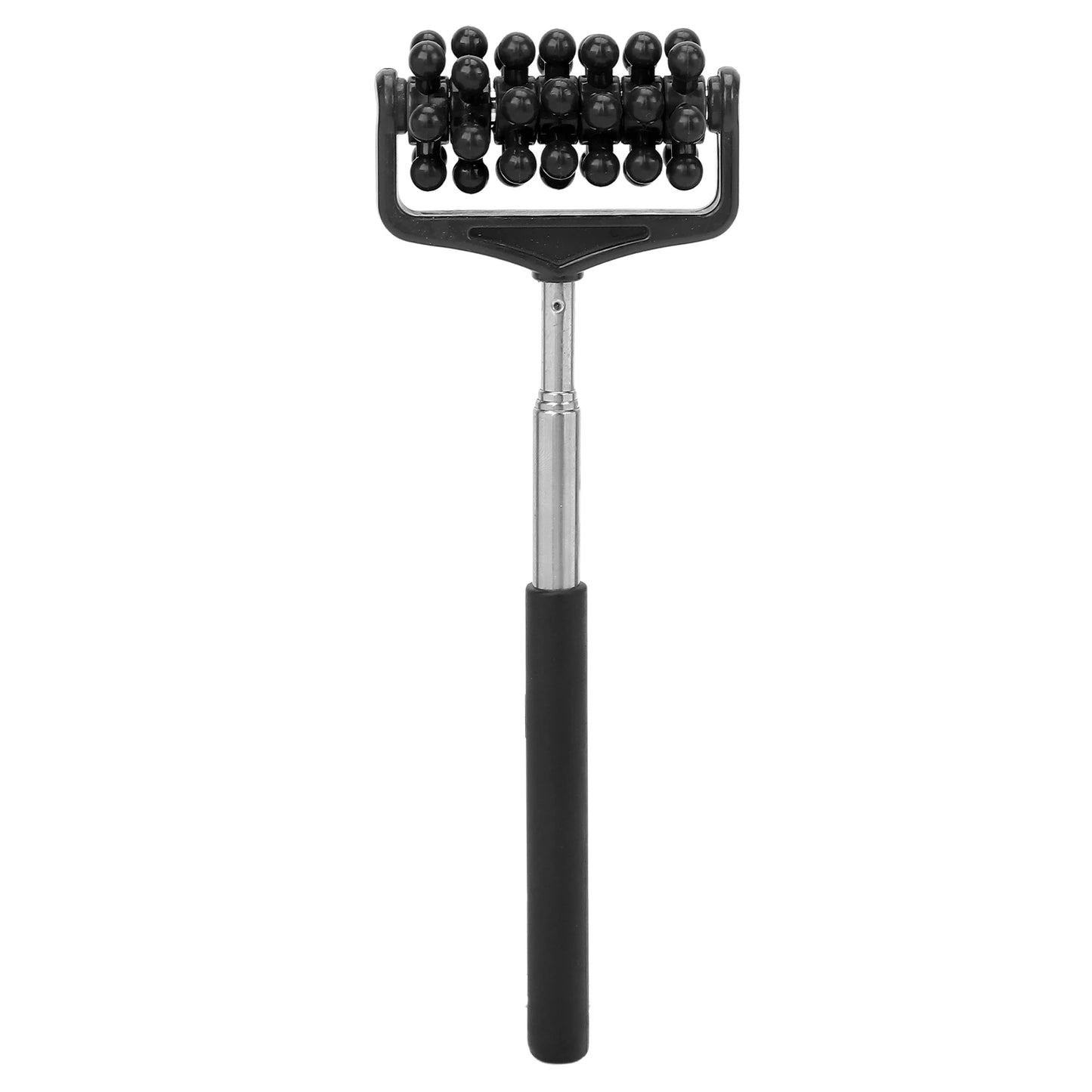 Verstellbarer Rückenroller | Teleskop-Massager für Rücken, Kopf, Arme & Muskelentspannung | Ausziehbarer Massage- & Kratzstab Kaufschwan® Schwarz