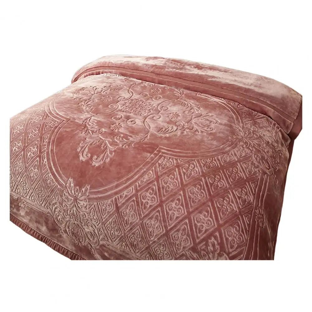 Extra Kuschelige Schwere Doppel-Lagige Flauschige Flanell-Decke mit Blumenmuster – Luxuriöser Überwurf für maximalen Komfort Kaufschwan® Motiv 12 Other