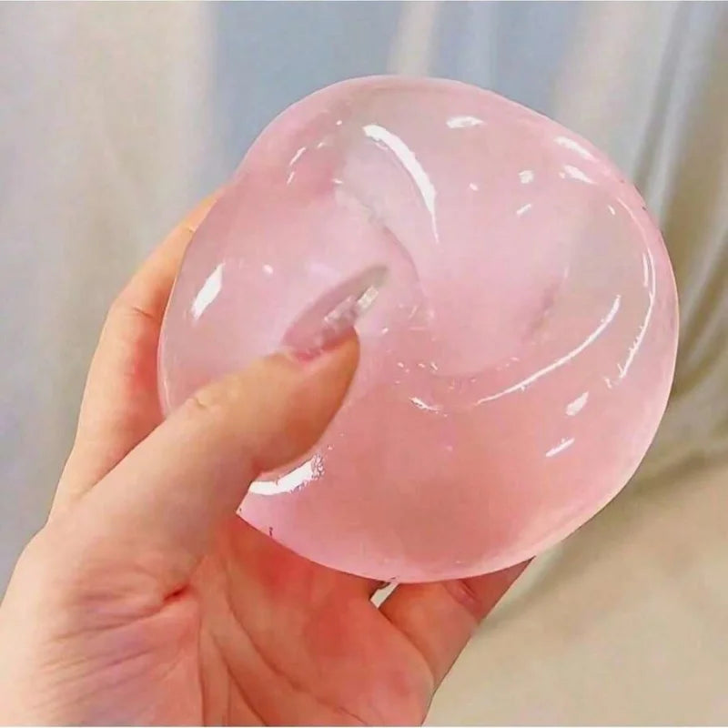 Squishyball – Handgemachtes Formbares Slow-Rebound Knautsch-, Fidget- & Sensorikspielzeug zum Stressabbau Kaufschwan® Rosa