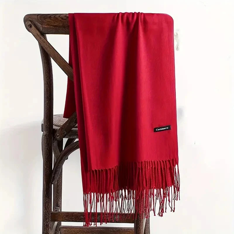 Damen Pashmina Schal | Weich wie Kaschmir | Warmer Winter Schal, Reise- & Büro-Accessoire Kaufschwan®