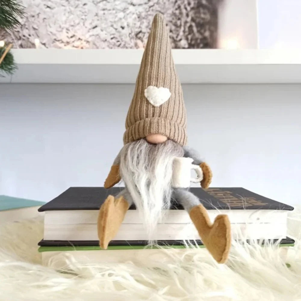 Wichtel Puppen – Gestrickte Plüsch-Dekoration | Für Weihnachten, Küche & Kaffeebar