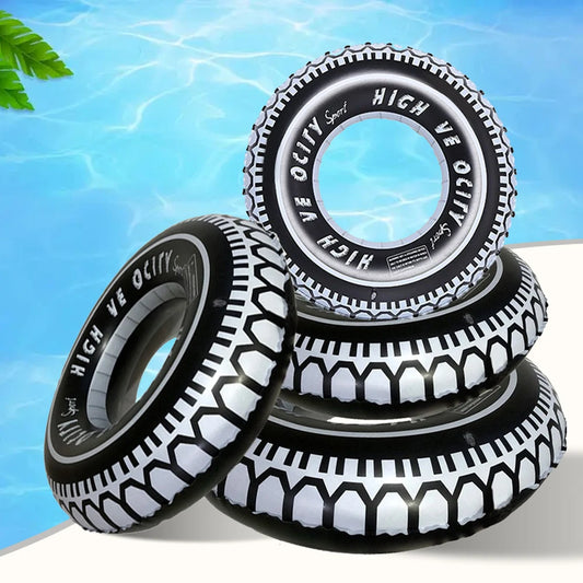 Aufblasbarer Schwimmring im Reifen-Design – Luftdichter Poolring für Kinder & Erwachsene Kaufschwan®