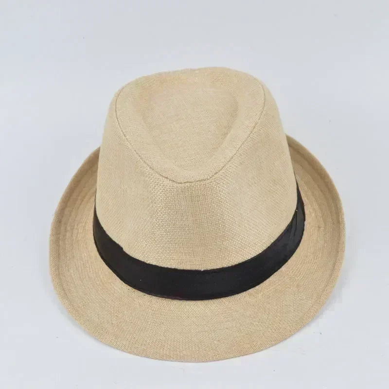 Herren Baumwoll-Leinen Hut – Jazzhut, Englischer Gentleman Hut, Vielseitig & Modisch Kaufschwan®