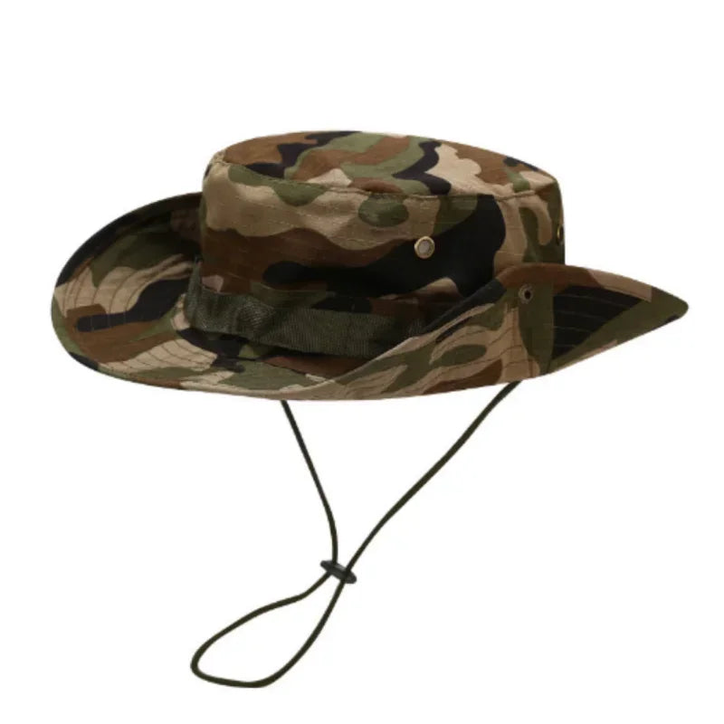 Sonnenhut Anglerhut für Herren – Camouflage Outdoorhut, Sonnenschutz für Jagd, Angeln, Wandern & Camping Kaufschwan®