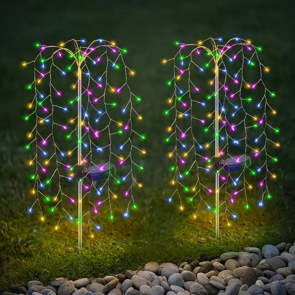 Runtow 100LED Solar-Feuerwerkslichter – Wasserdichte Außenlampe für Rasen, Garten, Weihnachten, Hochzeit & Wege Kaufschwan® 2