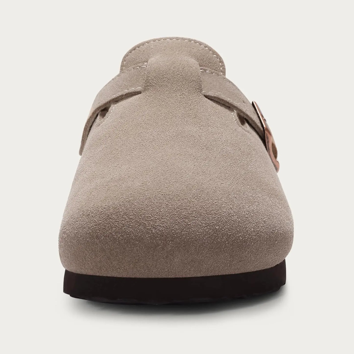 Klassische Winter-Pantoffeln | Unisex Fell-Suede Clogs | Kuschelige Hausschuhe mit Verstellbarer Schnalle & Kork-Fußbett Kaufschwan®