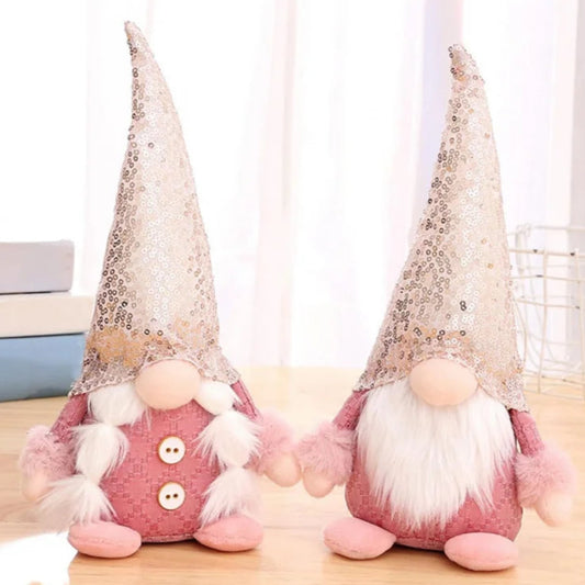 Weihnachten Wichtel – Glitzernde Plüschfigur | Einzigartige Weihnachtsdeko für Festliche Atmosphäre