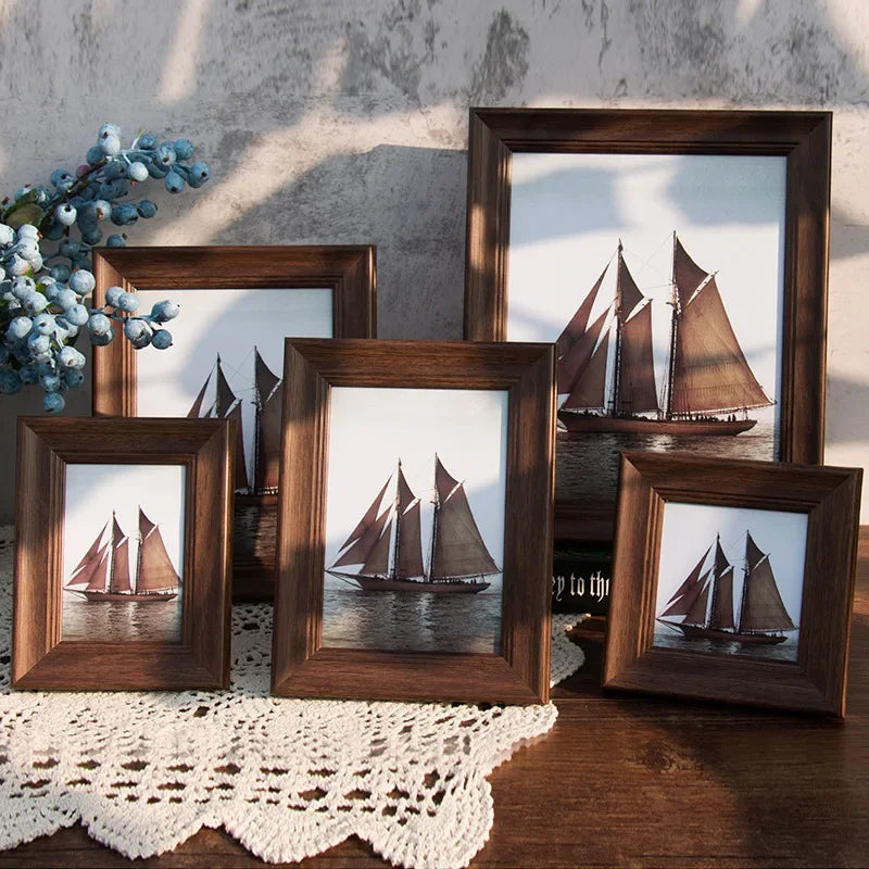 Amerikanischer Stil Bilderrahmen – Premium Tisch Fotorahmen für Zuhause und Büro Kaufschwan®