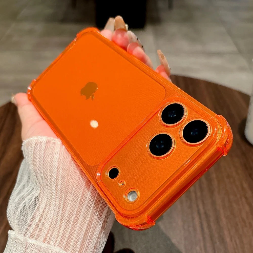 Fluoreszierende Transparente Schutzhülle für iPhone 18 Pro & iPhone 18 Pro Max – Stoßfeste Silikonhülle mit Kameraschutz Kaufschwan®
