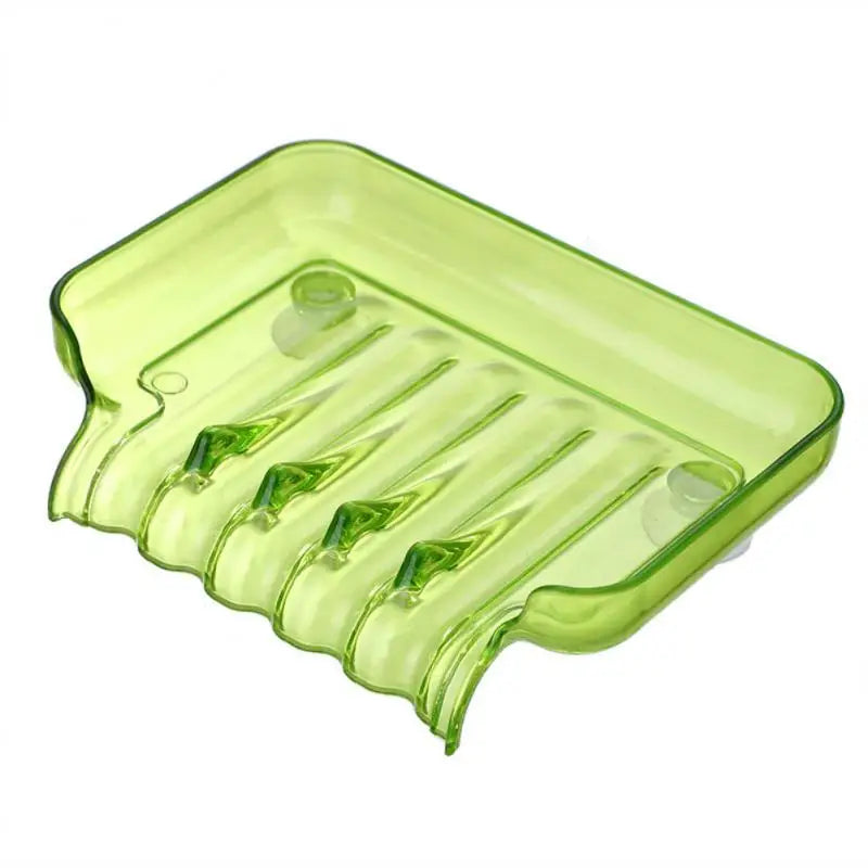 Zhang Ji Bunte Wasserfall-Seifenschale – Kunststoff-Seifenhalter mit Saugnapf für Bad & Küche Kaufschwan® Grün