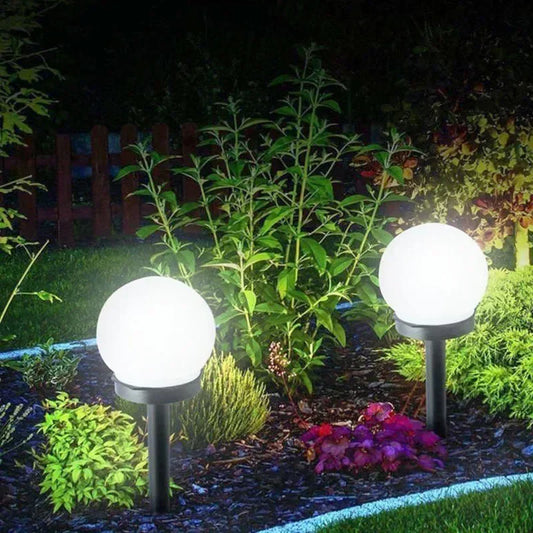 Solar LED Gartenlichter Kaltweiß – Wasserdichte Kugelleuchten für Garten, Hof, Weg & Rasen Kaufschwan®