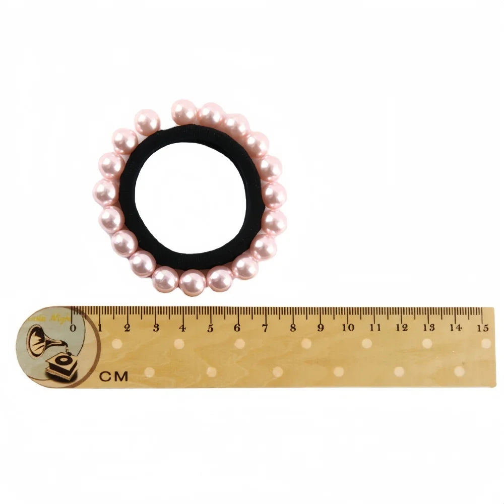 4/8 Stück Handgemachte Perlen Haargummis | Nahtlose Elastische Haarbänder & Leder-Haarreifen | Elegante Damen Haaraccessoires Kaufschwan®