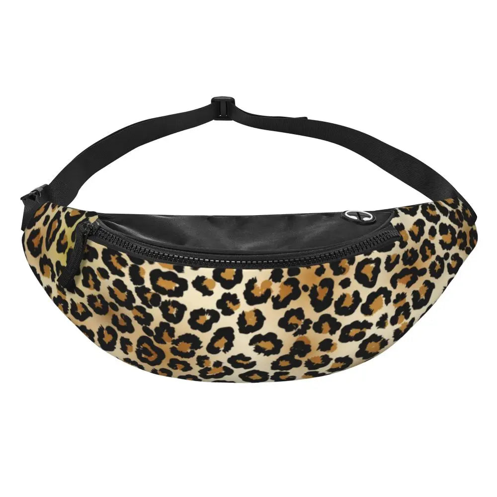 Leopardenmuster Gürteltasche – Unisex Hüfttasche | Cheetah Print Crossbody Bag für Laufen, Reisen & Handy