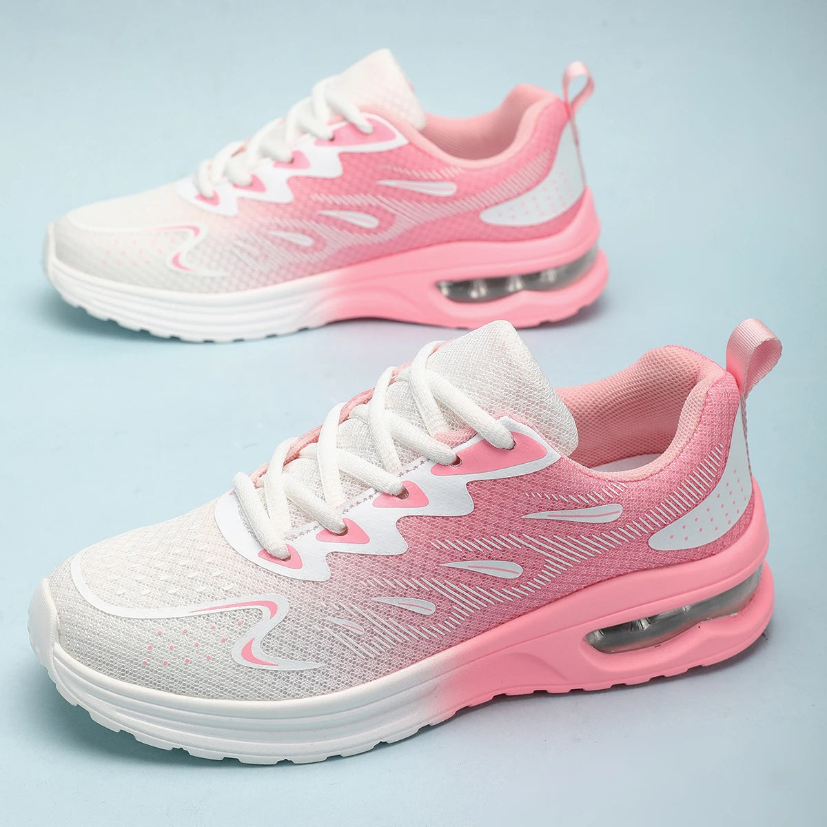 Damen Air Cushion Sneaker – Modische Walkingschuhe | Atmungsaktive Mesh Tennisschuhe & Sportschuhe Kaufschwan®
