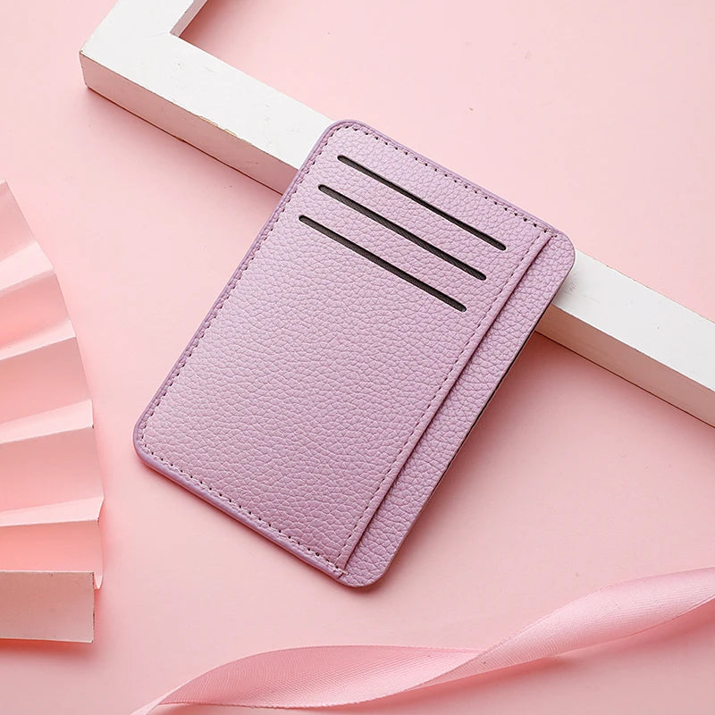 Ultradünne Mini-Geldbörse aus Weichem PU-Leder – Farbenfrohes Kartenetui für Damen & Herren Kaufschwan®