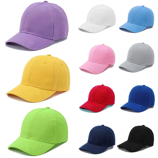 Modische Candy Color Kinder Baseballkappe | Verstellbare Sommer Sonnenkappe für Jungen & Mädchen | Reise & Outdoor Sonnenschutz Kaufschwan®